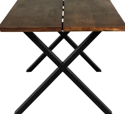 Homeville Firenze med krydsben 220x95x74cm eg smoked/sort
