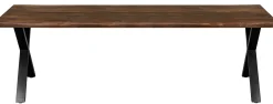 Homeville Firenze med krydsben 240x95x74cm eg smoked/sort