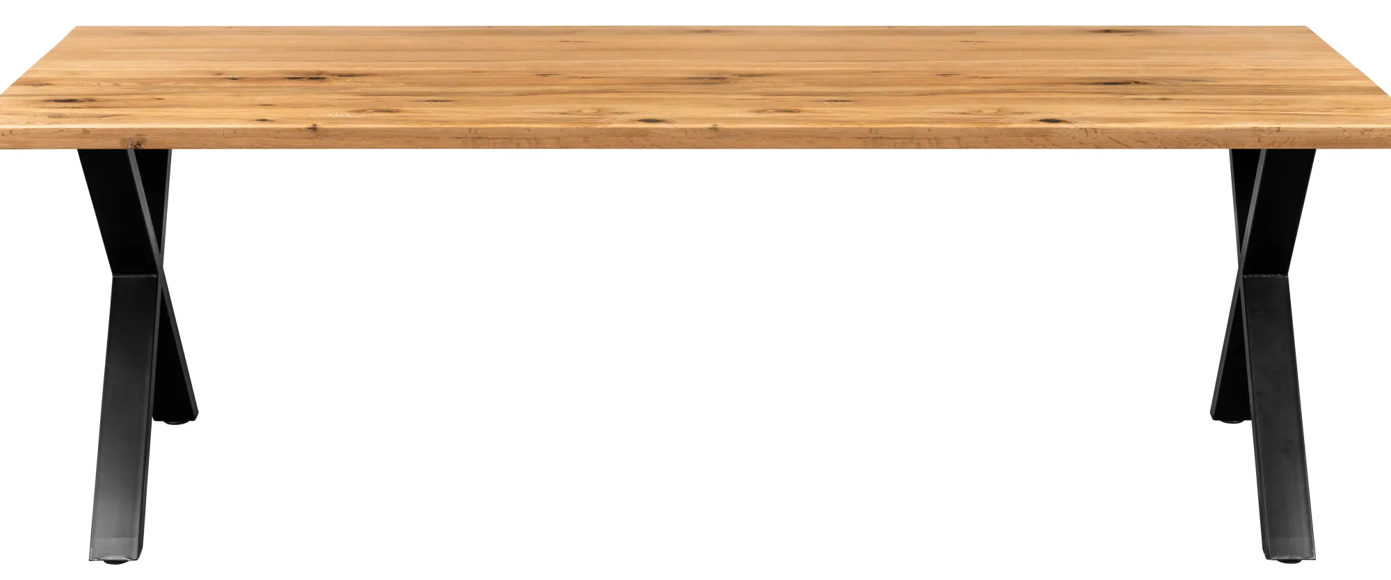 Homeville Firenze med krydsben 220x95x74cm natur/sort