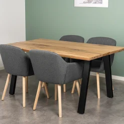 Homeville Firenze med skråben 160x95x74cm eg natur/sort