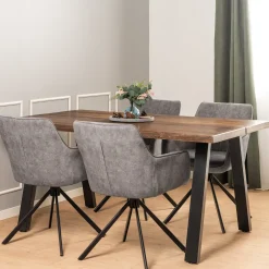 Homeville Firenze med skråben 160x95x74cm eg smoked/sort