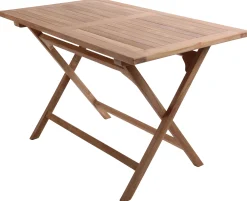 Moreland Foldbar havebord teaktræ 70x120x75,5cm