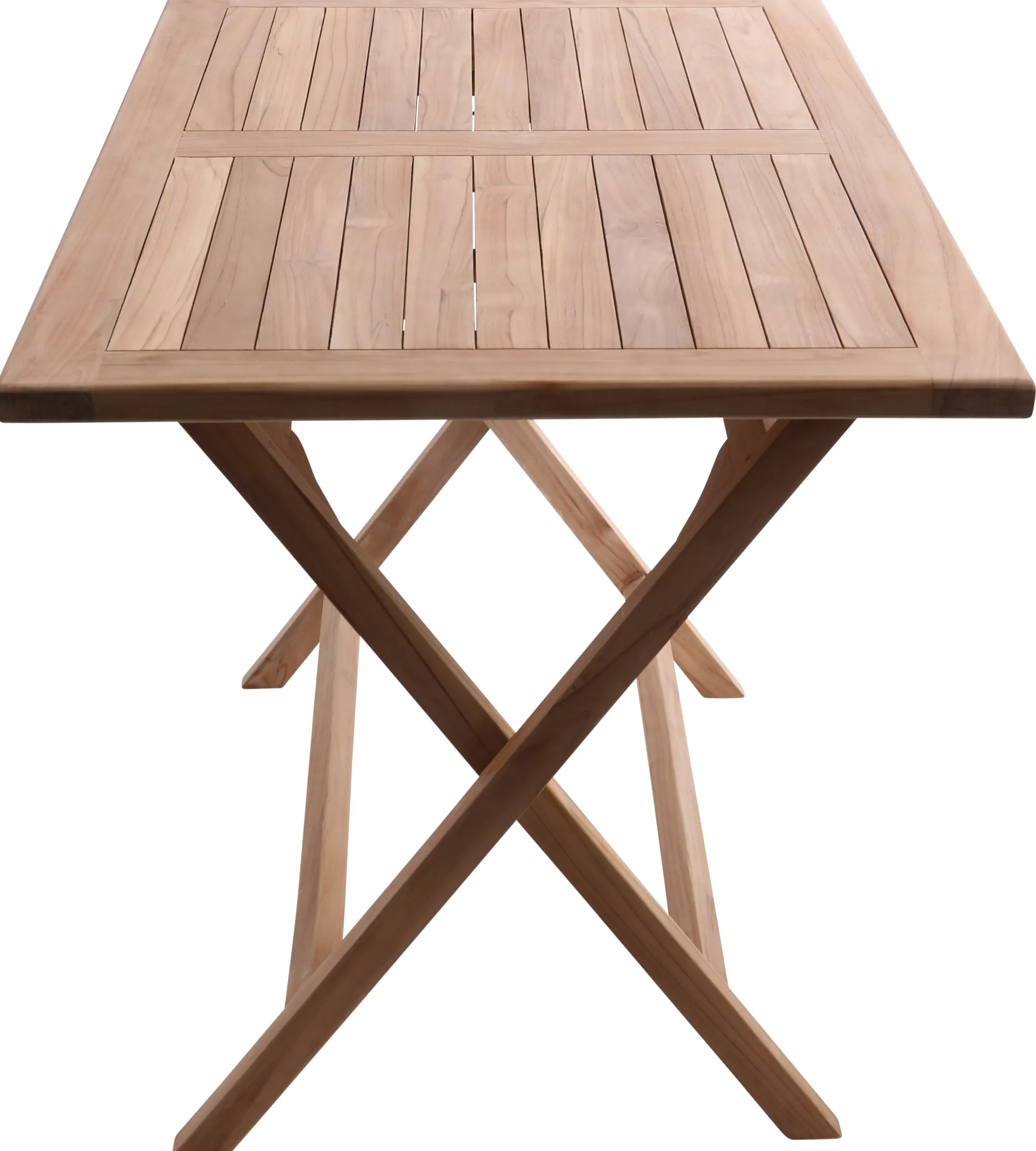 Moreland Foldbart havebord i kerne teaktræ 70x120x75,5cm