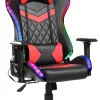 GameX Lopez LED kunstlæder sort/rød