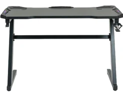 GameX med LED 120x60cm sort/sort