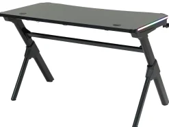 GameX med LED 120x60cm sort/sort