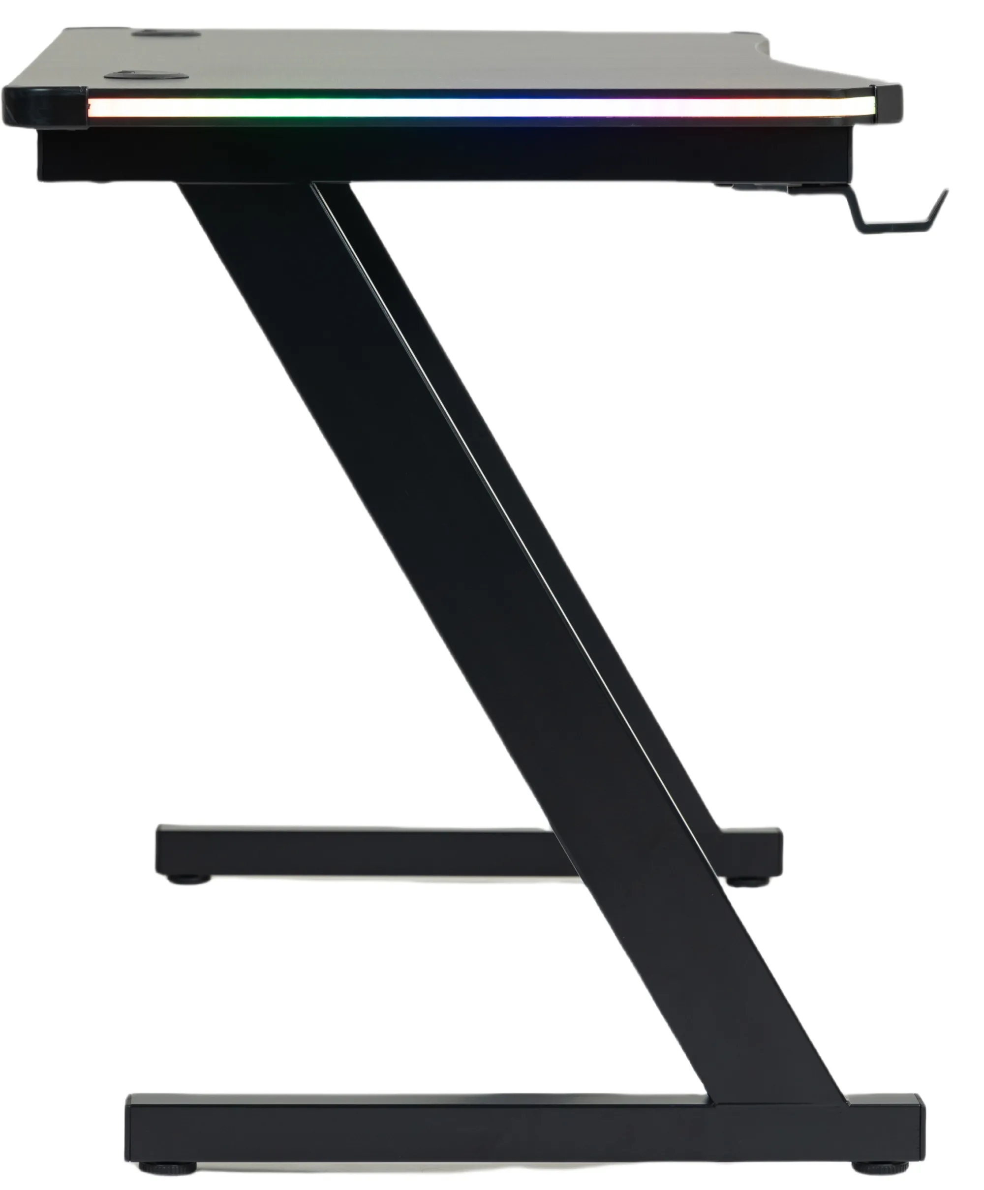 GameX med LED 120x60cm sort/sort