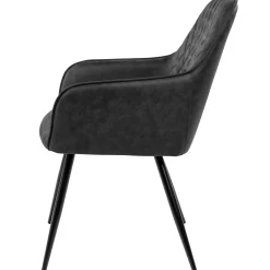 Homeville Hanne med drejefunktion suede mørkegrå