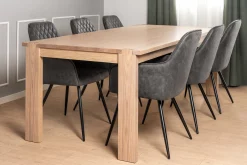 Homeville Hanne med drejefunktion suede mørkegrå