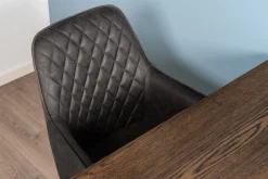 Homeville Hanne med drejefunktion suede sort