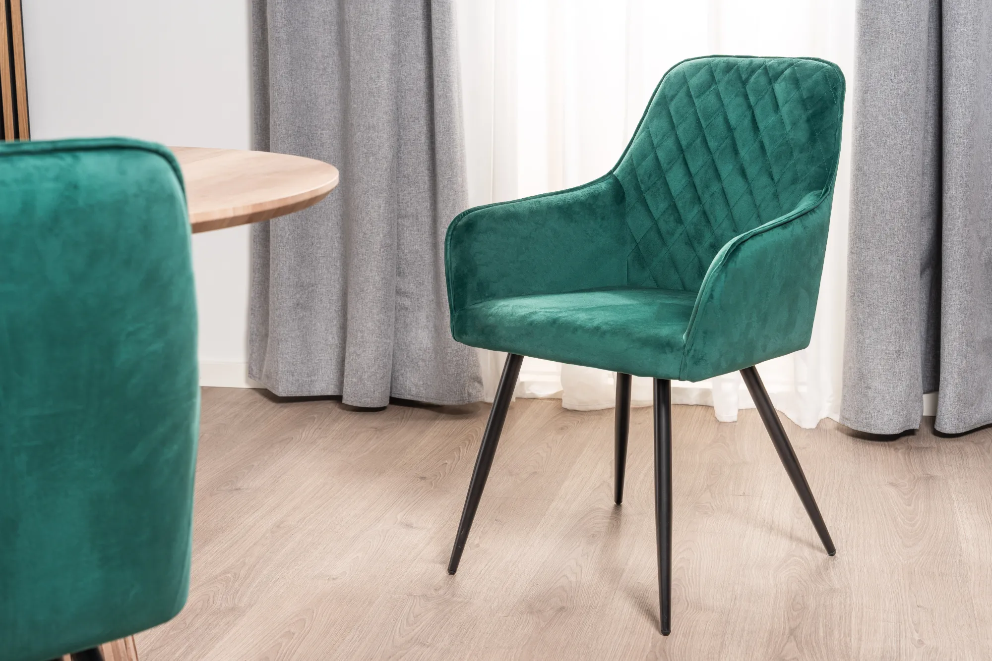 Homeville Hanne velour mørkegrøn