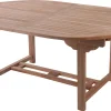Moreland Havebord teaktræ 120x180/240cm