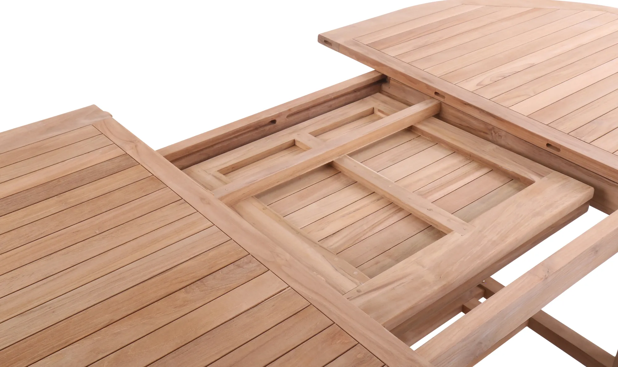 Moreland Havebord teaktræ 120x180/240cm