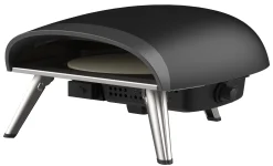 Heatus pizzaovn til gas 16" med rotation sort