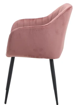 Homeville Helle velour rosa/sort