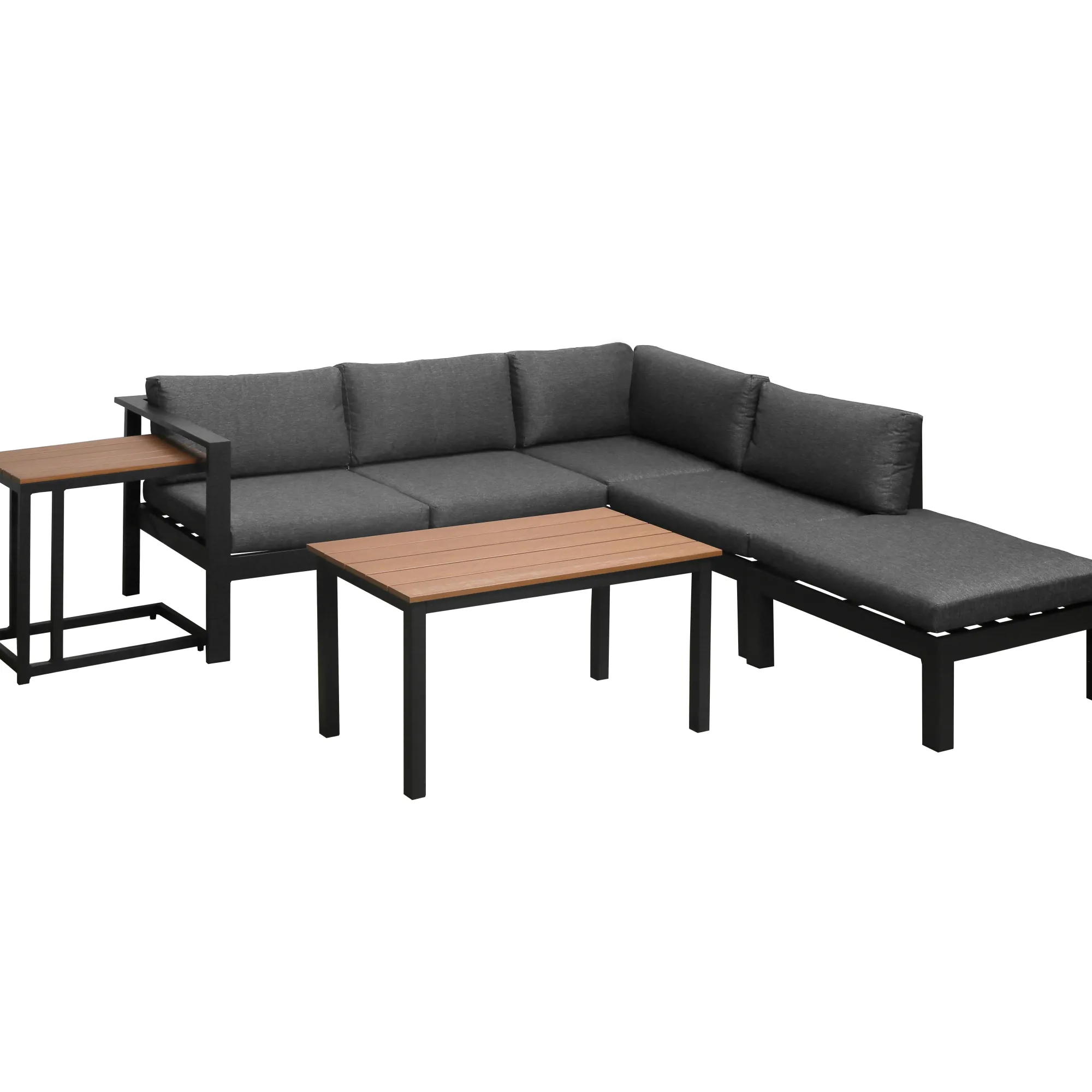 Homeville Horta loungesæt sort