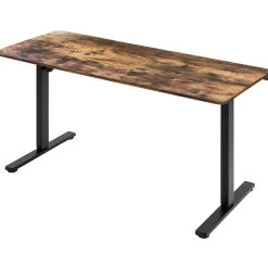 Homeville Hæve sænkebord mørkebrun 160x60cm