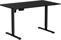 Homeville Hæve sænkebord sort 140x80cm