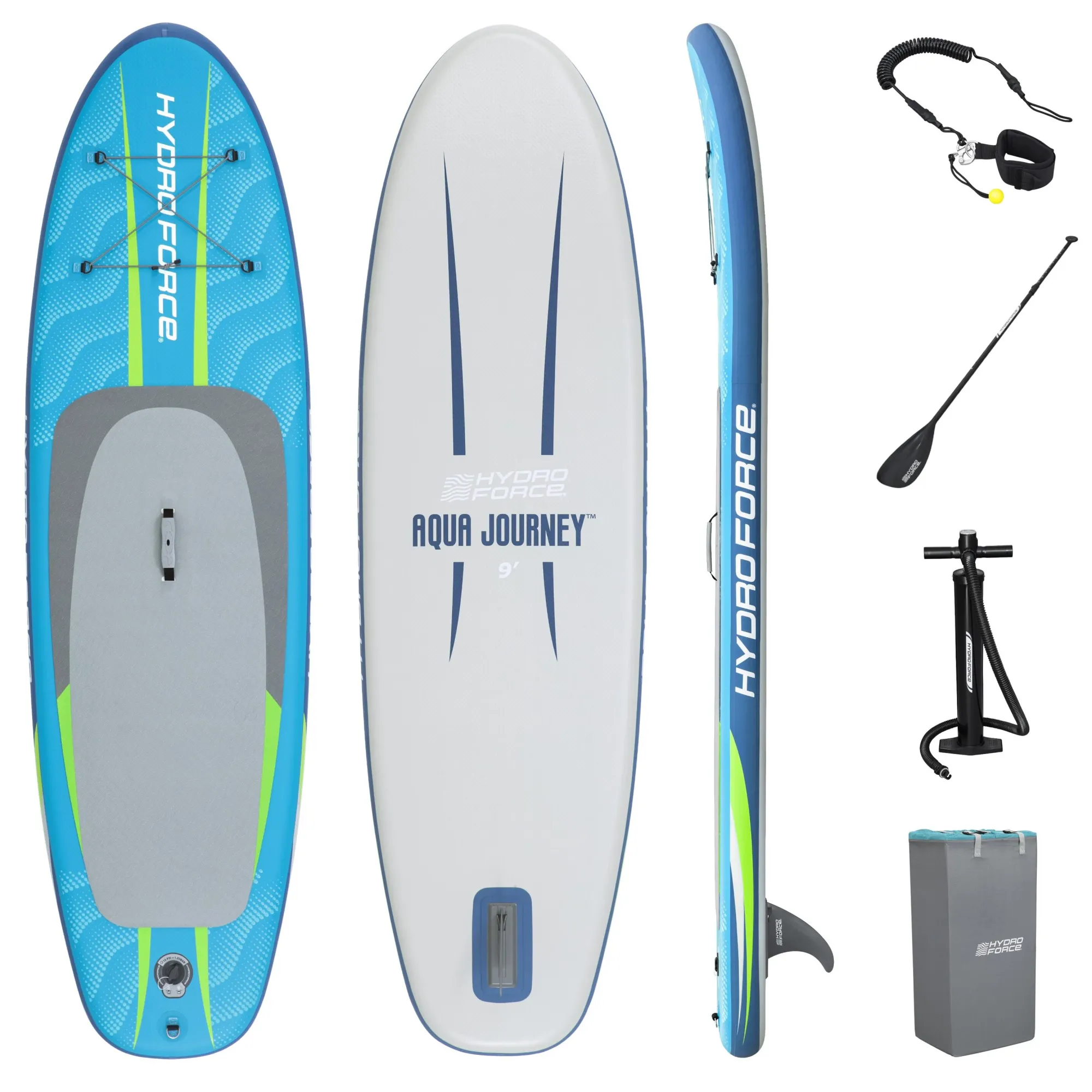 Bestway Hydro Force Aqua Journey Oppusteligt Stand-Up Paddleboard-sæt 2,74 m