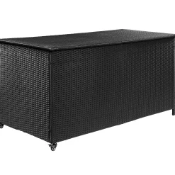 Homeville Hyndeboks med hjul 160x80x78cm sort