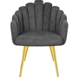 Homeville Jasmin fløjl grå/guld