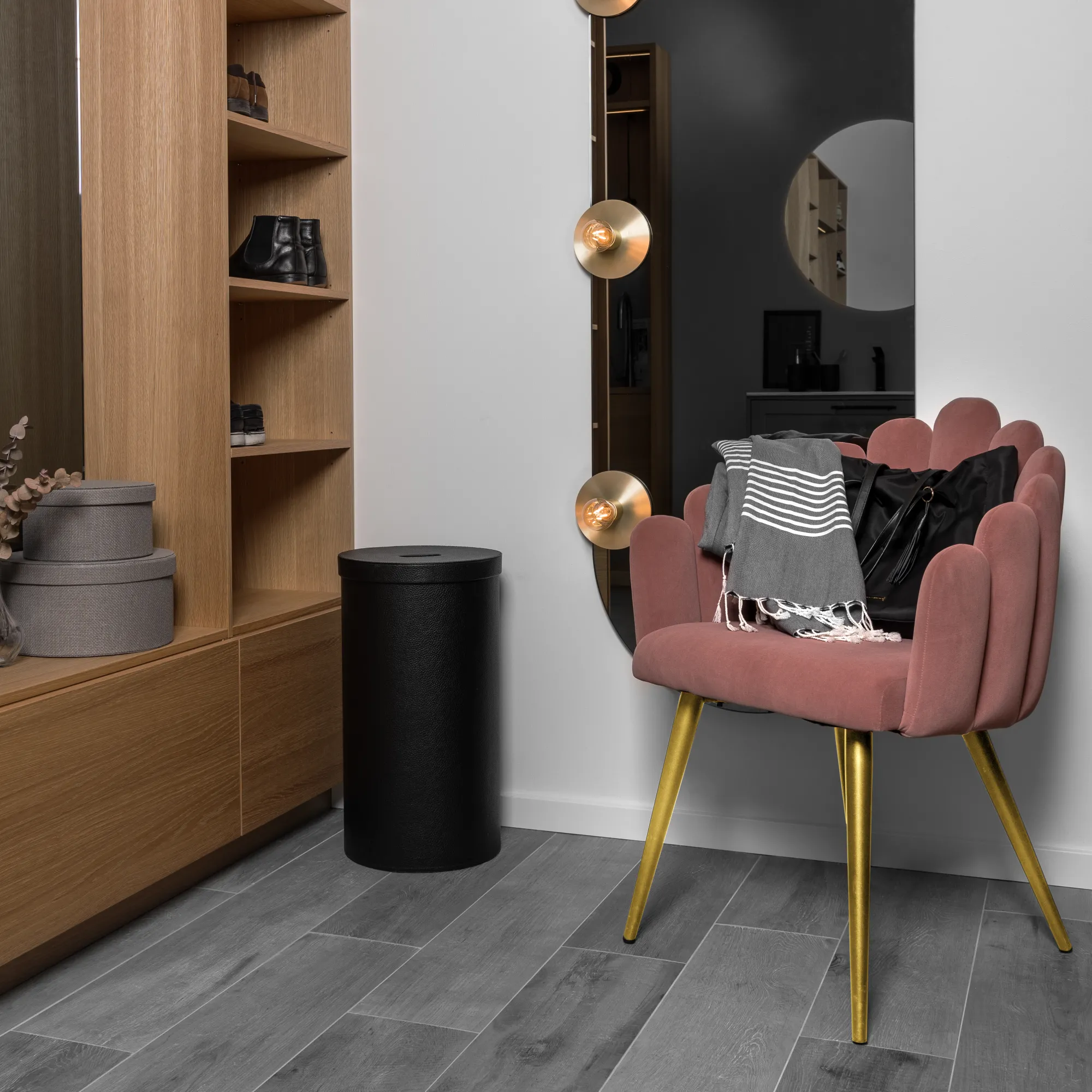 Homeville Jasmin stof rosa/guld