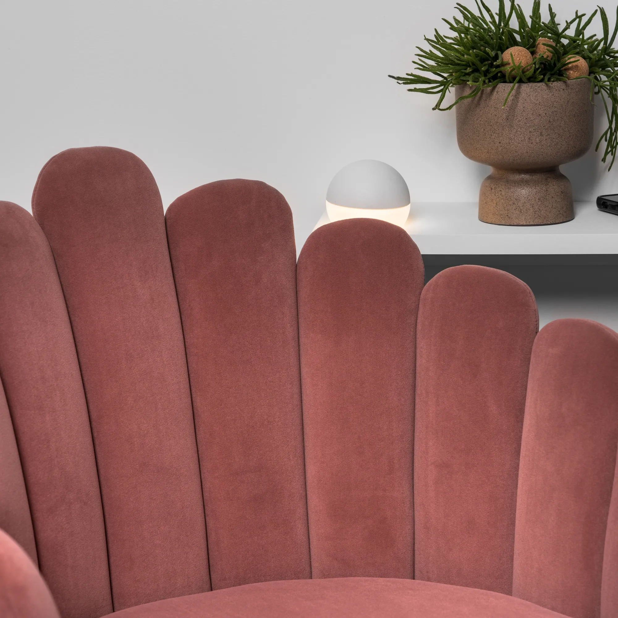 Homeville Jasmin stof rosa/sort