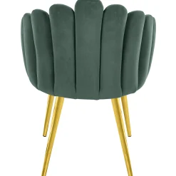 Homeville Jasmin velour mørkegrøn/guld