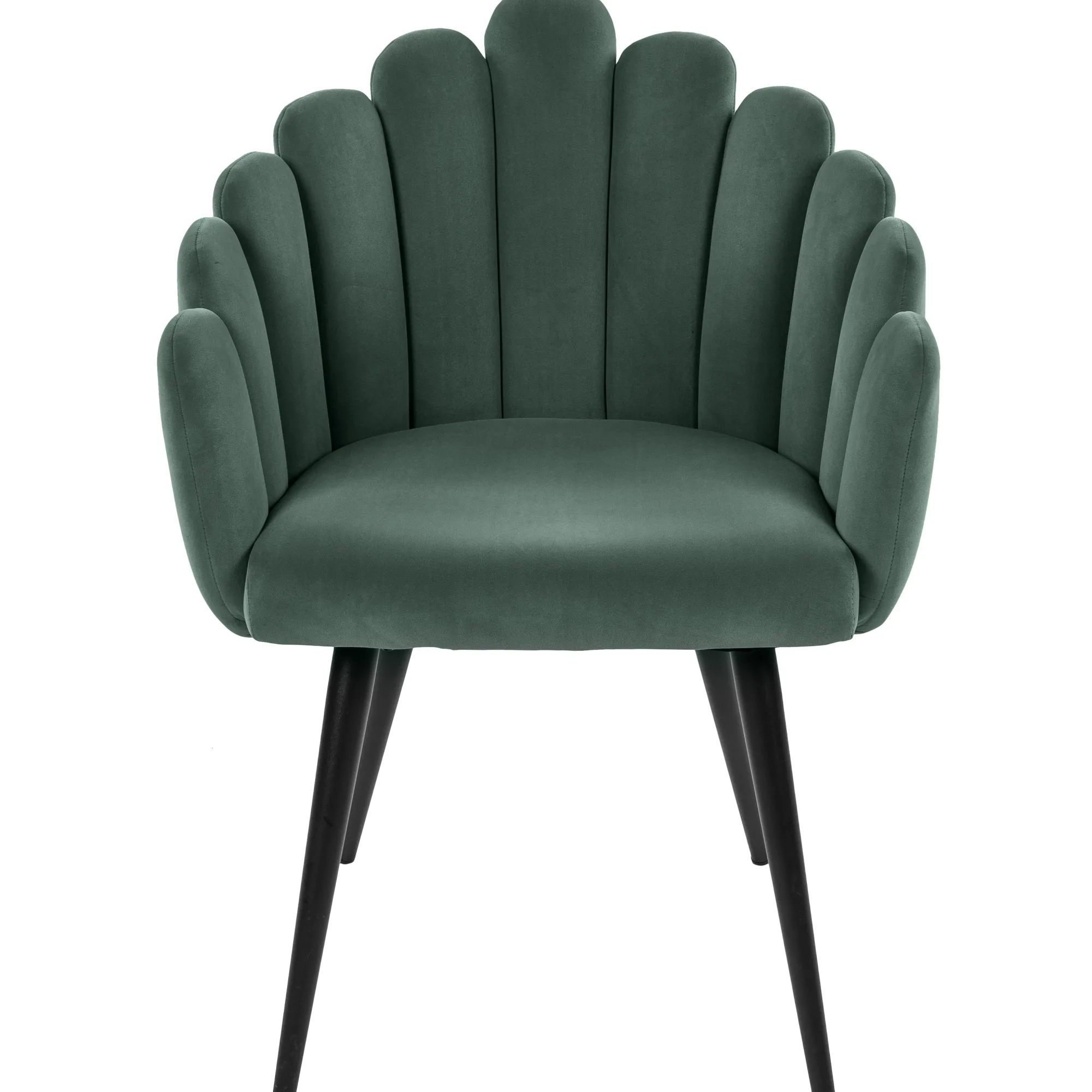 Homeville Jasmin velour mørkegrøn/sort
