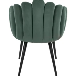 Homeville Jasmin velour mørkegrøn/sort