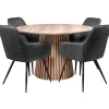 Homeville Jesi natur/Hanne suede sort