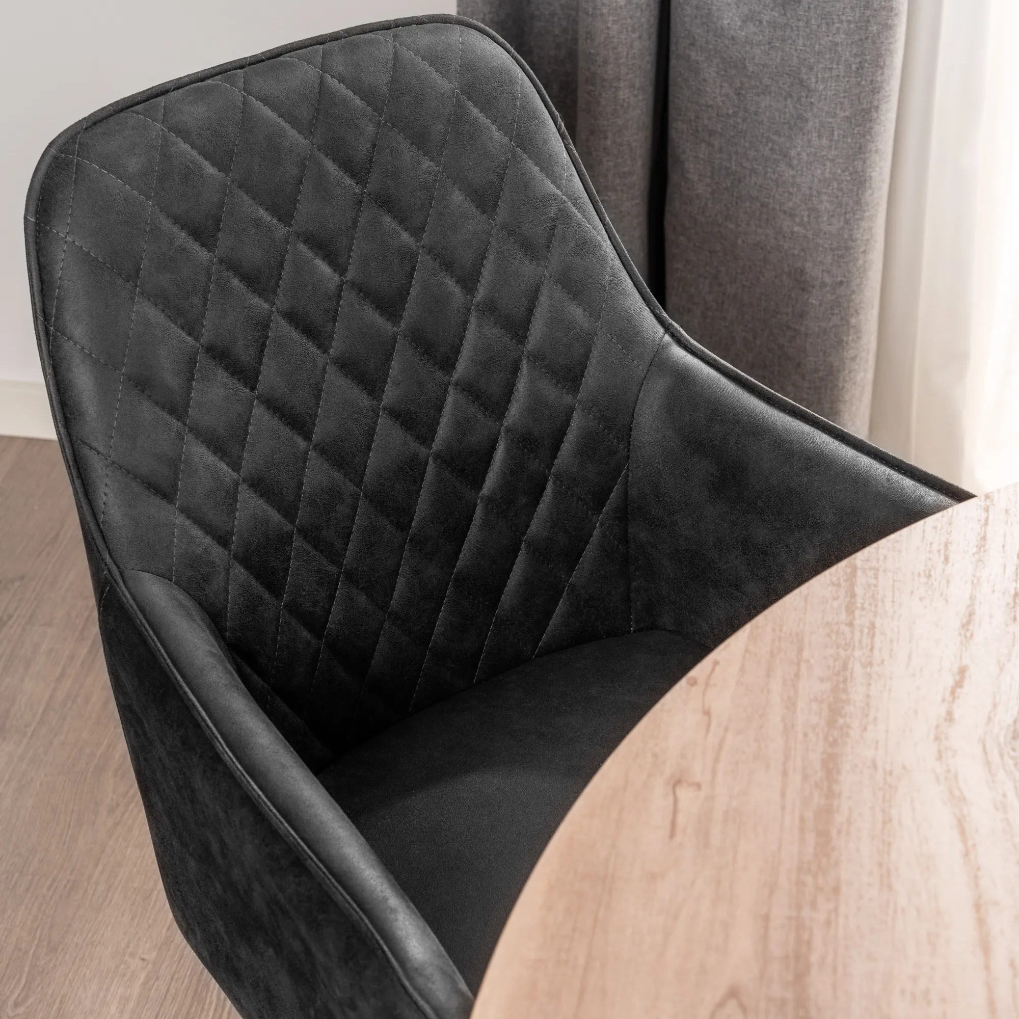 Homeville Jesi natur/Hanne suede sort
