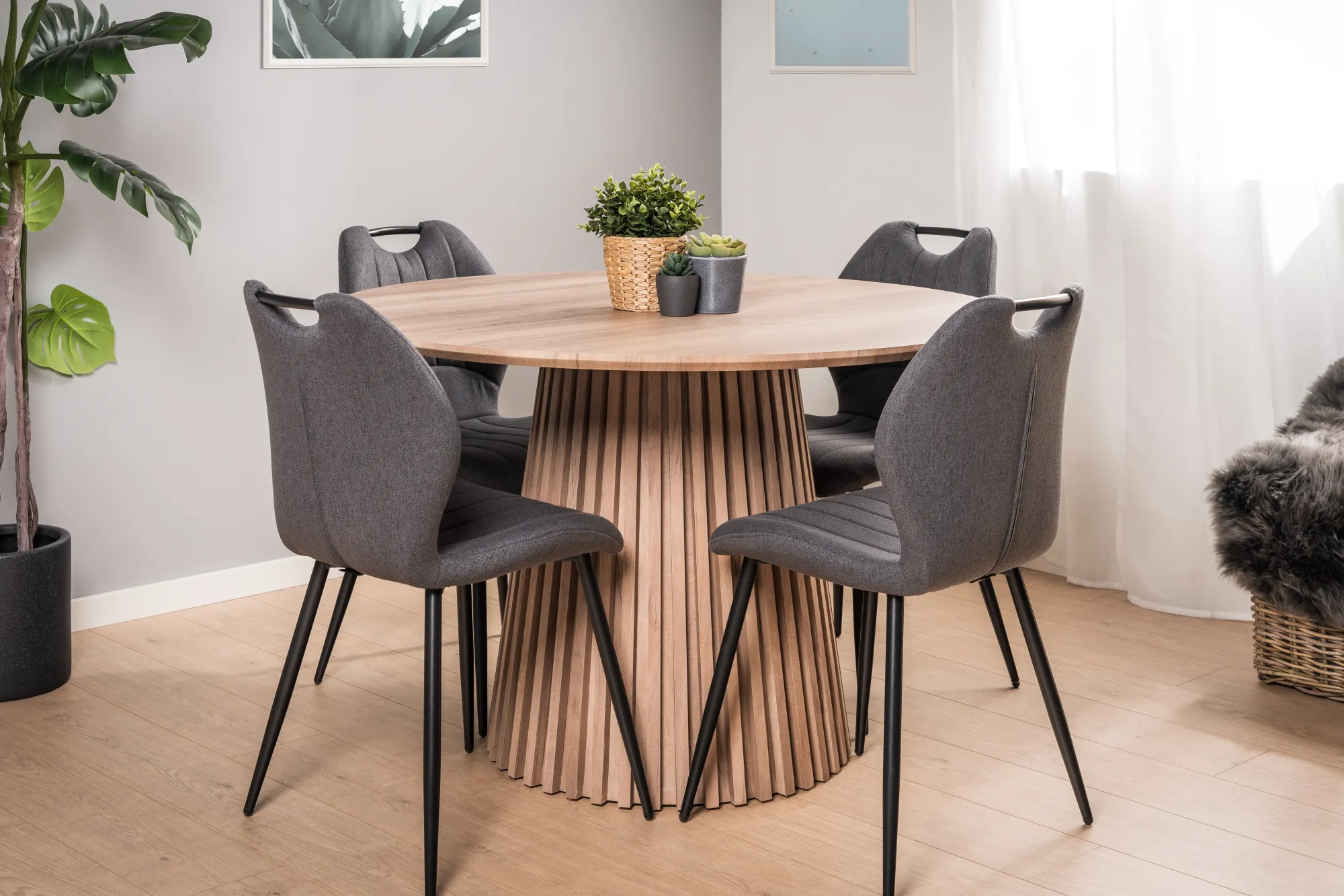 Homeville Jesi 120x120x76cm eg natur/natur