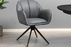 Homeville Julie med drejefunktion suede grå