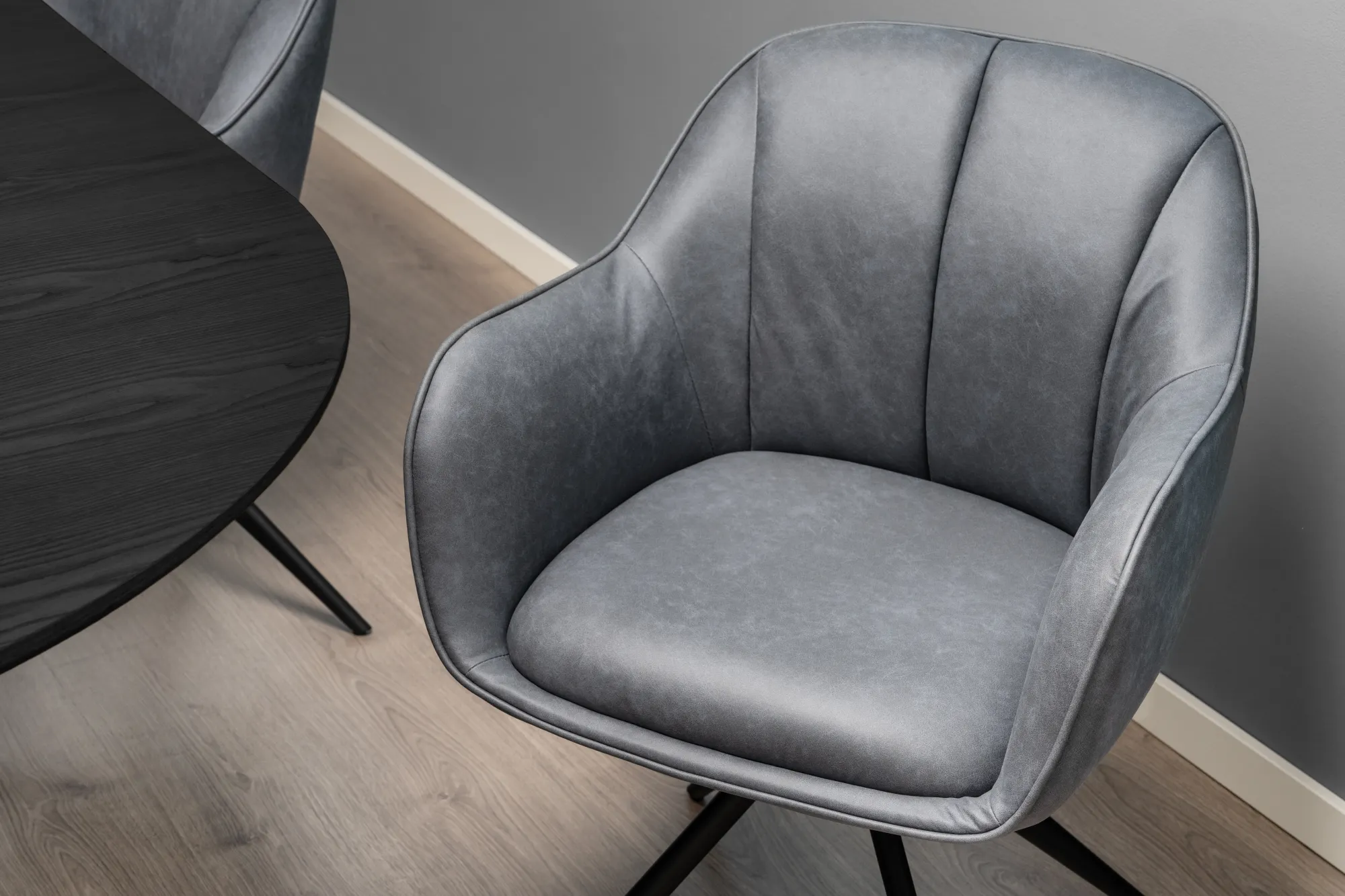 Homeville Julie med drejefunktion suede grå