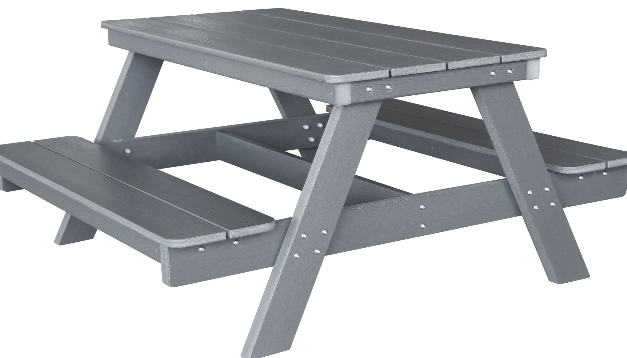 Homeville Junior Bord-bænkesæt komposit antracitgrå 129x110x59,7cm