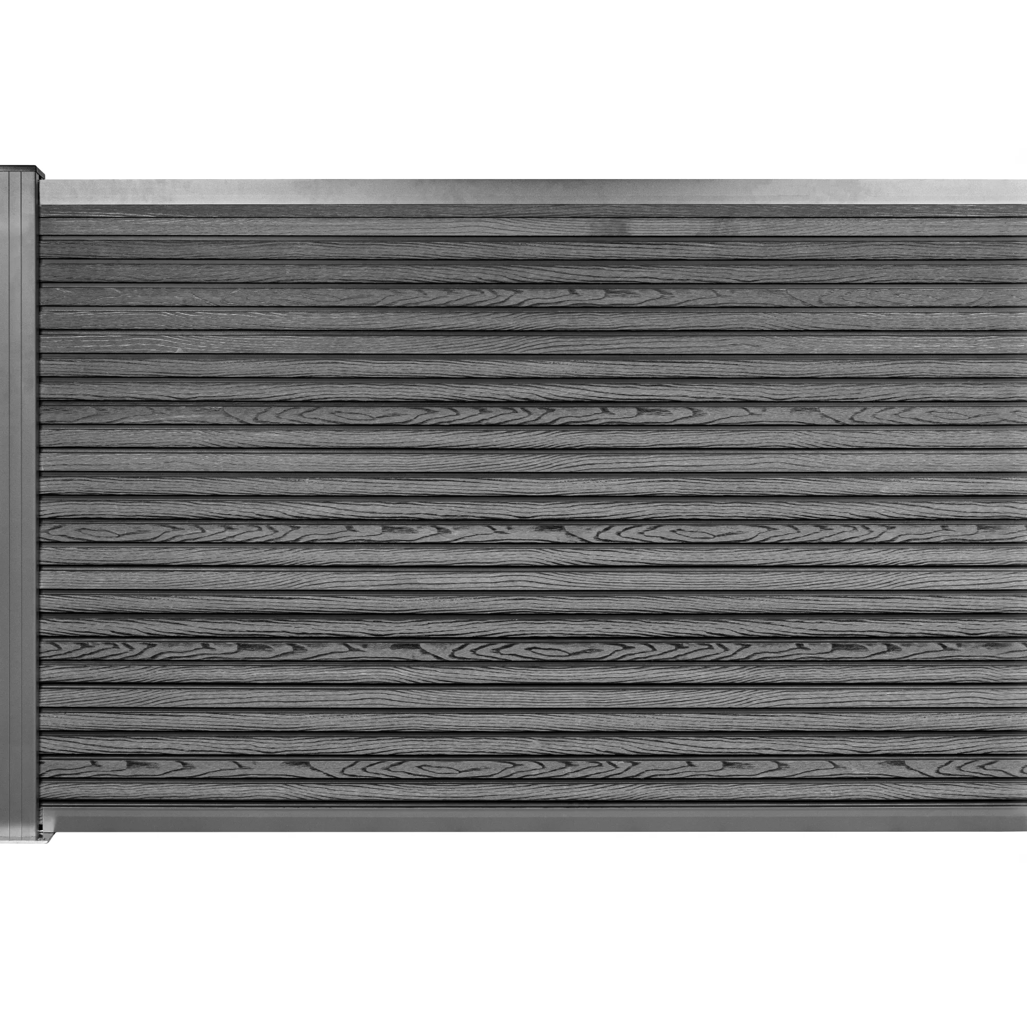 Workmann Komposithegn med 1 stolpe 113x104cm antracitgrå