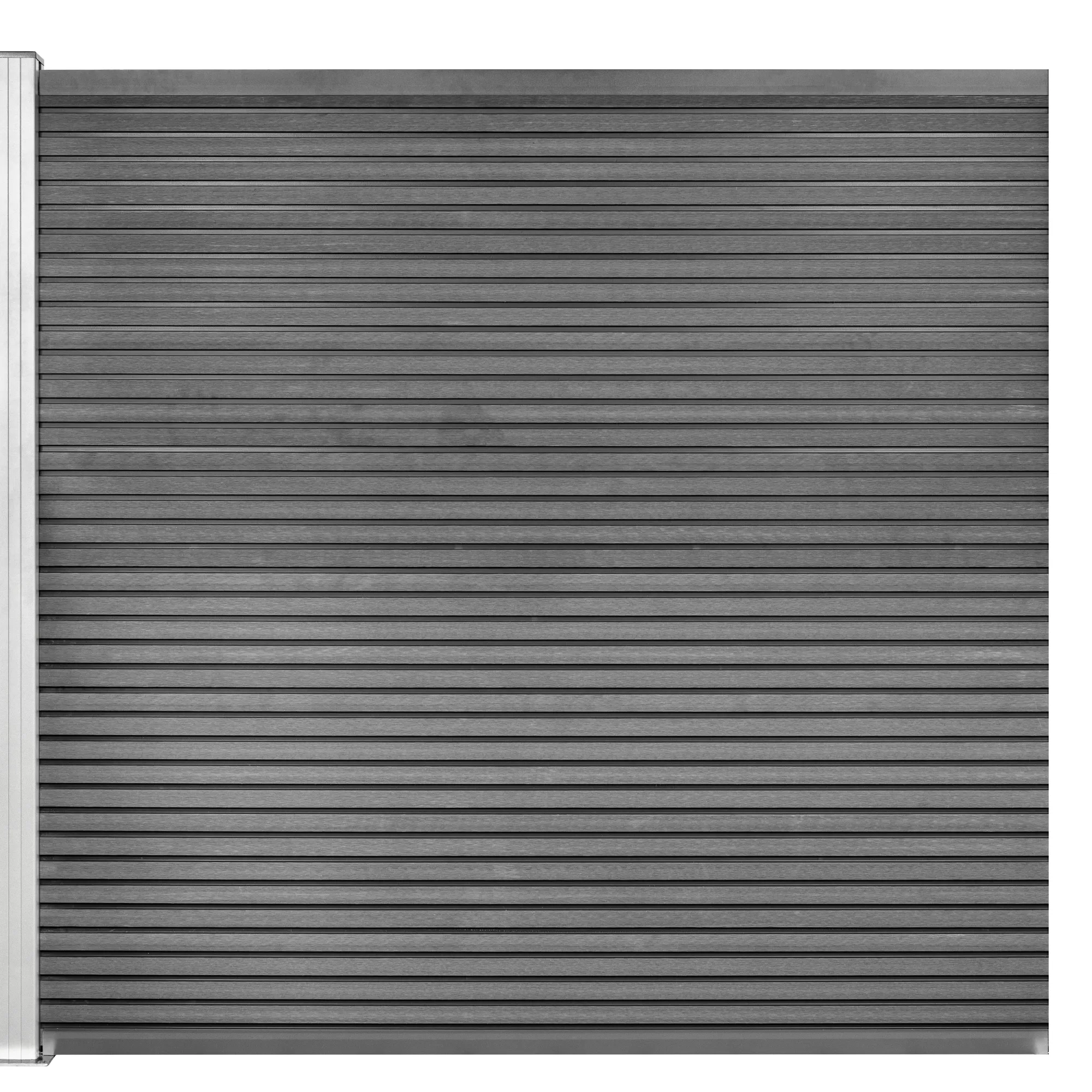 Workmann Komposithegn med 1 stolpe 173x180cm antracitgrå/alu
