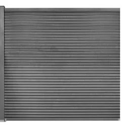 Workmann Komposithegn med 1 stolpe 173x180cm antracitgrå/grå