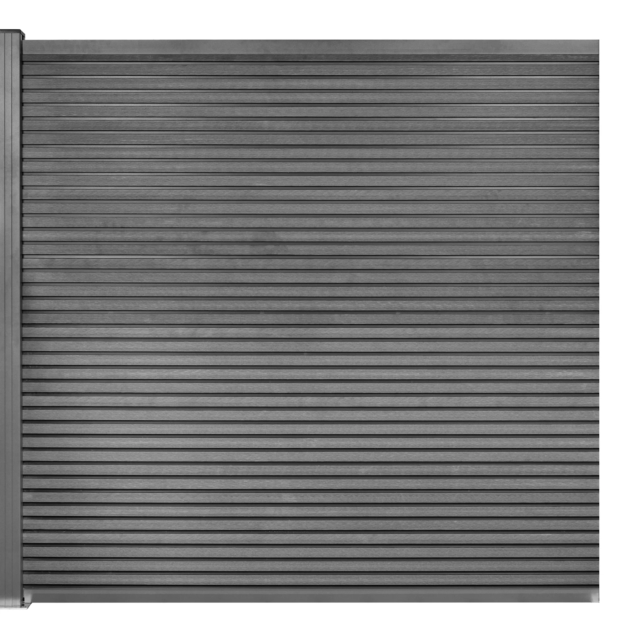 Workmann Komposithegn med 1 stolpe 173x180cm antracitgrå/grå