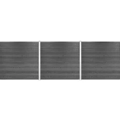 Workmann Komposithegnsæt 526x180cm antracitgrå/alu