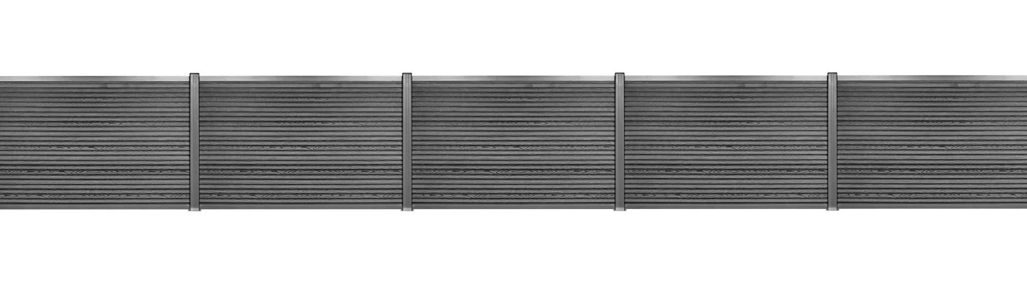 Workmann Komposithegnsæt 572x120cm antracitgrå/grå