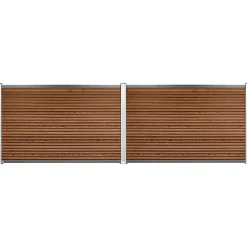 Workmann Komposithegnsæt 233x120cm brun/alu