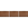 Workmann Komposithegnsæt 346x120cm brun/alu
