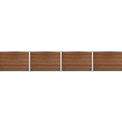 Workmann Komposithegnsæt 459x120cm brun/alu