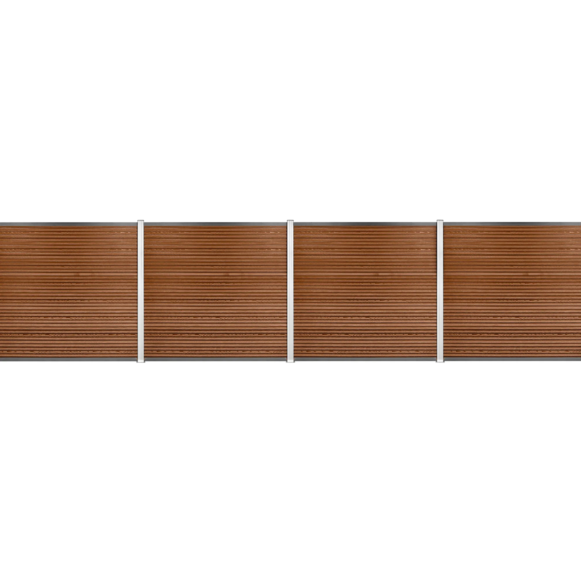 Workmann Komposithegnsæt 699x180cm brun/alu