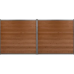 Workmann Komposithegnsæt 353x180cm brun/grå