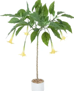 Homeville Kunstig Daturatræ gul 100 cm