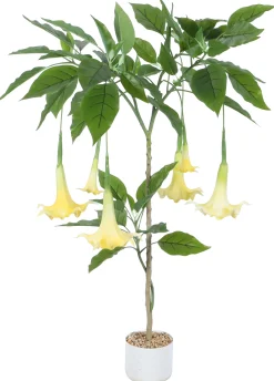 Homeville Kunstig Daturatræ gul 120 cm