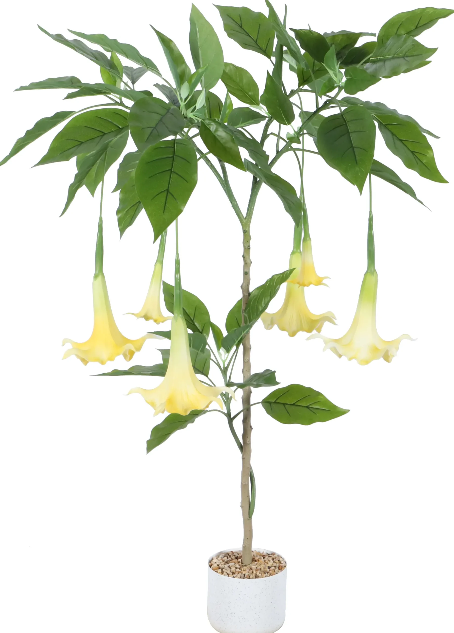Homeville Kunstig Daturatræ gul 120 cm